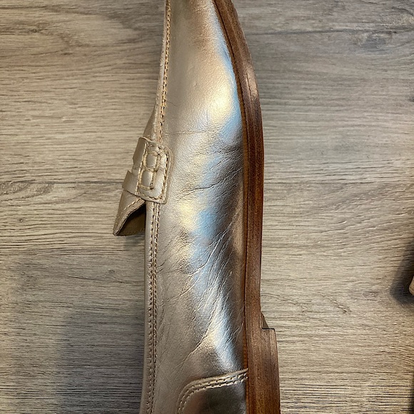 J. Crew Gold Loafers - Picture 6 of 6